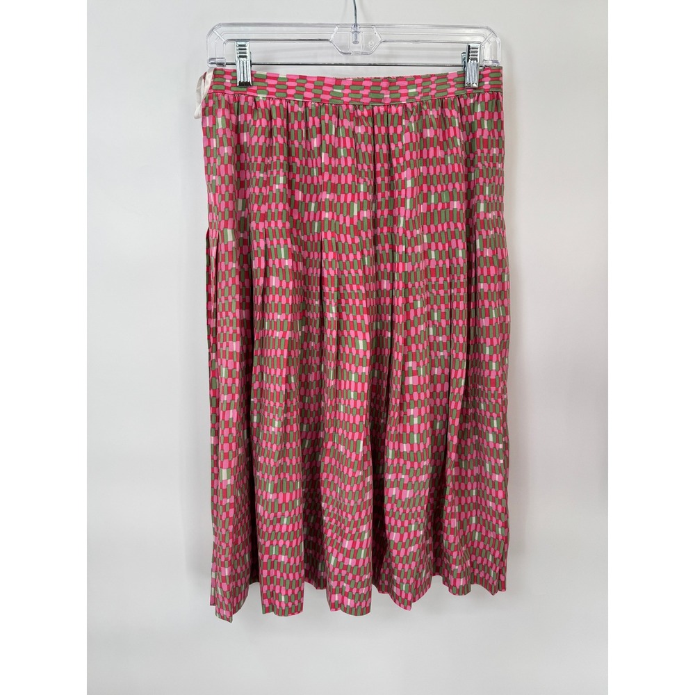 Anne Crimmins Skirt Suit Set Womens 12 Pink Geometric Coquette Vintage - Picture 13 of 16